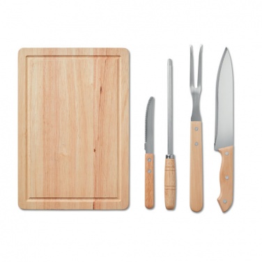 Logo trade advertising products image of: Set of 4 BBQ Grilling accessori