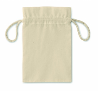 Logo trade corporate gifts picture of: Small Cotton draw cord bag