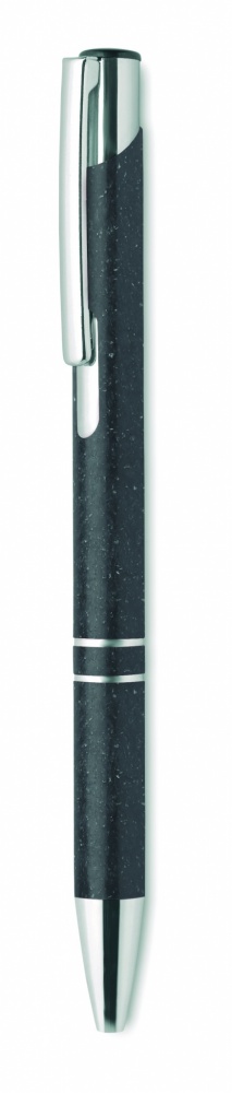 Logo trade corporate gifts picture of: Wheat Straw/ABS push type pen