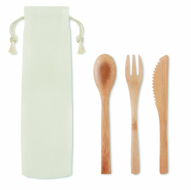 Logotrade promotional giveaway image of: Bamboo cutlery set