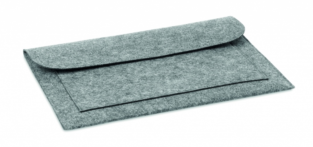 Logo trade corporate gifts image of: 15 inch Felt laptop pouch