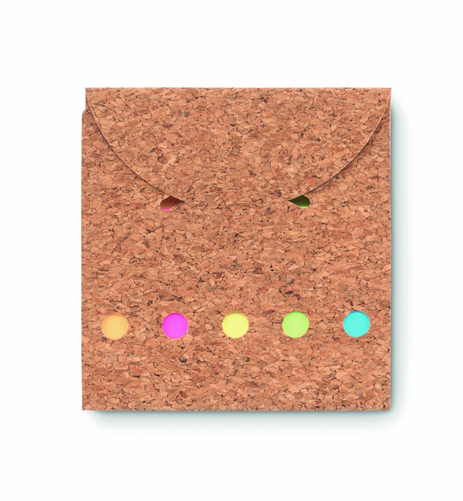 Logotrade promotional gift picture of: Cork sticky note memo pad