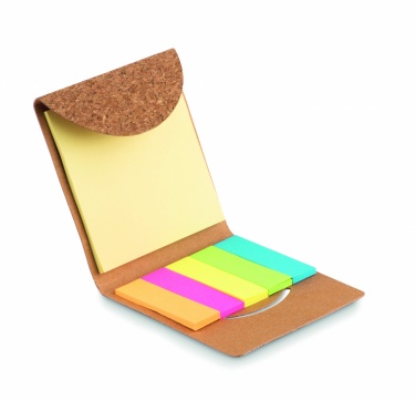 Logotrade promotional gift image of: Cork sticky note memo pad