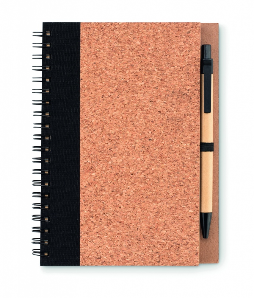 Logotrade advertising products photo of: Cork notebook with pen