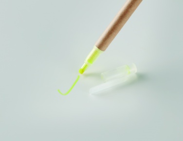 Logo trade promotional items image of: 2 in 1 carton pen highlighter