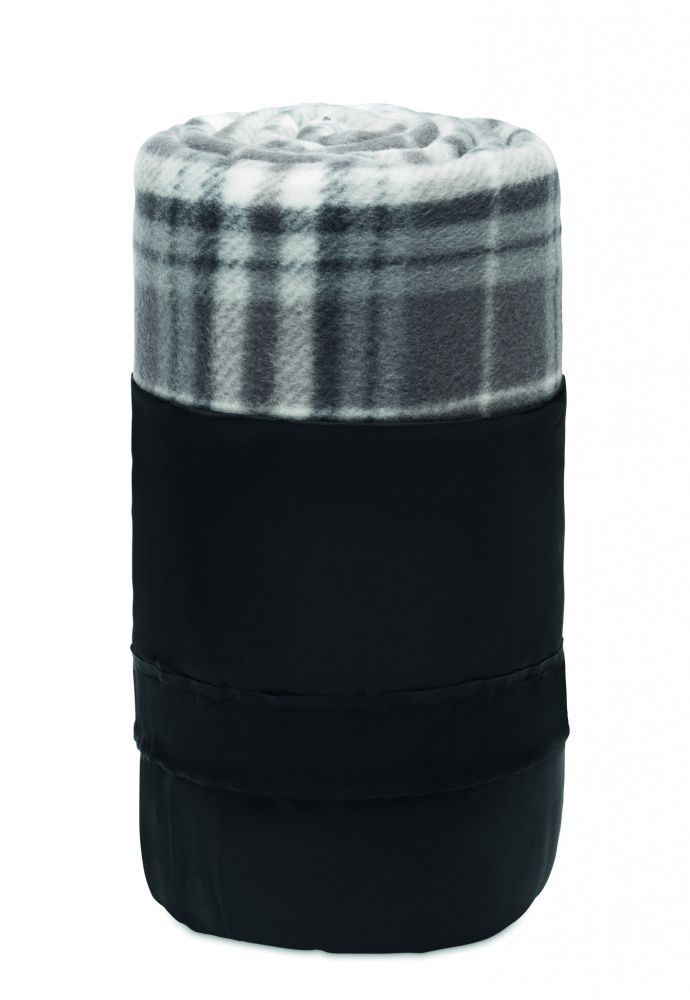 Logo trade promotional item photo of: RPET fleece travel blanket