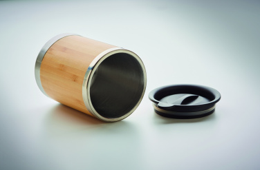 Logo trade promotional gifts image of: Tumbler in bamboo cover 250ml