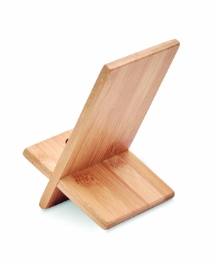 Logotrade advertising product picture of: Bamboo phone stand/ holder WHIPPY