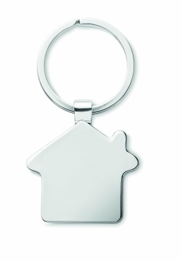 Logotrade promotional merchandise photo of: House key ring metal bamboo NORDIC