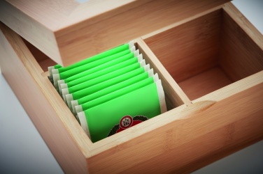 Logo trade promotional items image of: Bamboo tea box