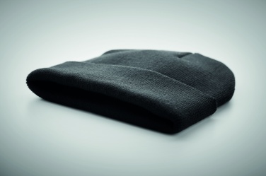 Logo trade promotional products image of: Beanie in RPET with cuff