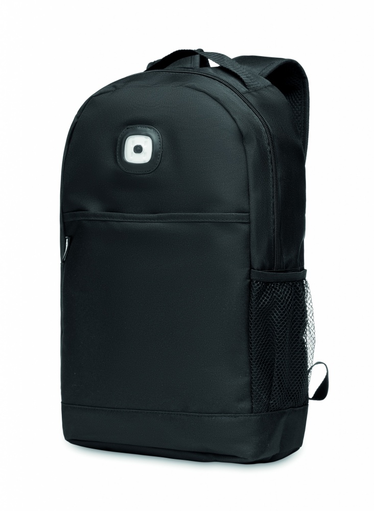 Logotrade promotional products photo of: Backpack in RPET & COB light