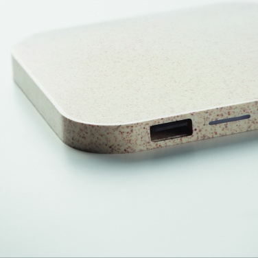 Logo trade promotional gifts picture of: Hub charger wheat straw/ABS 5W