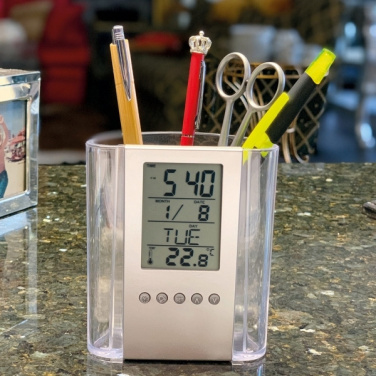 Logotrade promotional gift picture of: Acrylic desk pen holder MADRID