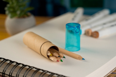 Logotrade promotional giveaway image of: Wooden crayons BECKY