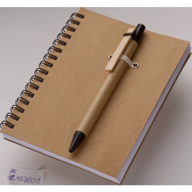 Logo trade corporate gifts picture of: A6 ECO Notepad KEYSTONE