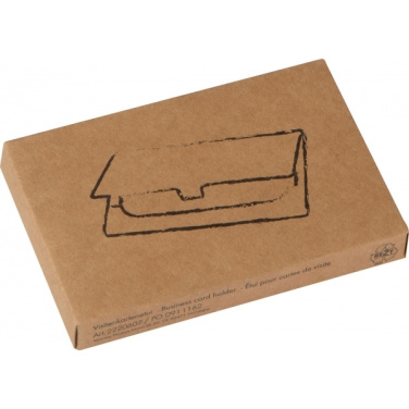 Logo trade advertising products image of: Metal business card holder CORNWALL