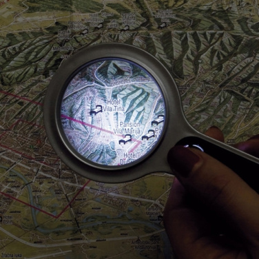 Logo trade business gifts image of: Magnifying glass with LED GLOUCESTER