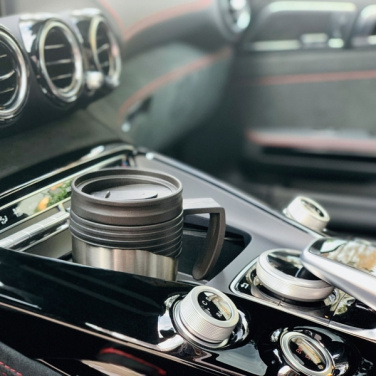 Logo trade promotional giveaways image of: Stainless steel thermo cup EL PASO 400 ml