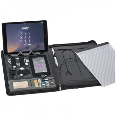 Logotrade promotional gift picture of: A4 folder with power bank Elda