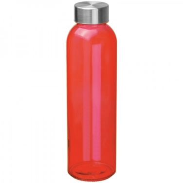 Logo trade advertising products image of: Glass bottle INDIANOPOLIS 550 ml