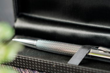 Logo trade promotional giveaways image of: Metal ballpen CHESTER