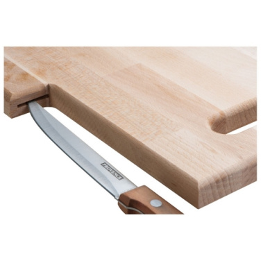 Logo trade promotional products picture of: Wooden board with knife LIZZANO