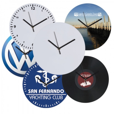 Logotrade promotional gift picture of: Wall clock with allover clock face VENICE