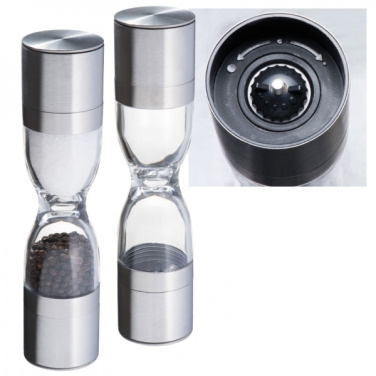 Logo trade advertising products image of: Salt and pepper mill 2-in-1 ROME
