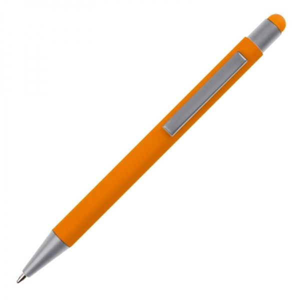 Logotrade promotional giveaway image of: Metal ballpen touch pen soft touch SALT LAKE CITY