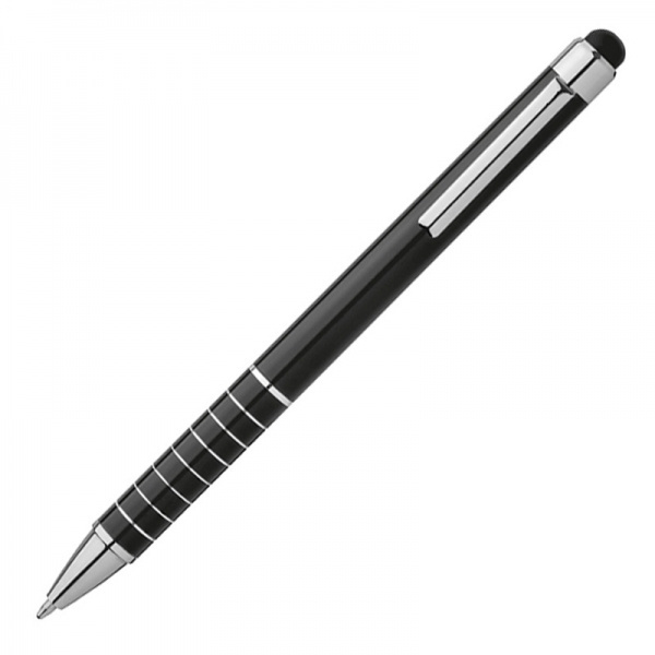 Logo trade advertising products picture of: Metal ballpen with touch pen LUEBO