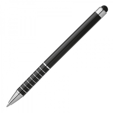 Logo trade promotional giveaways picture of: Metal ballpen with touch pen LUEBO