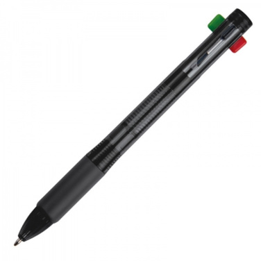 Logo trade advertising products image of: Plastic ballpen 4in1 NEAPEL