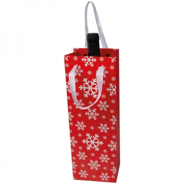 Logo trade promotional product photo of: Wine bag in Christmas design LAPLAND