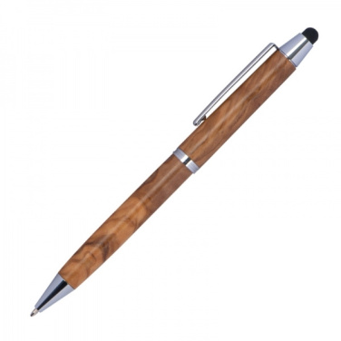 Logo trade promotional products picture of: Wooden ballpen with touch function ERFURT