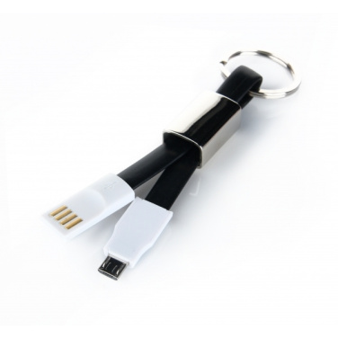 Logotrade promotional product picture of: Data transfer cable and keyring