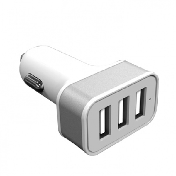 Logotrade advertising products photo of: Car Charger with 3 USB ports