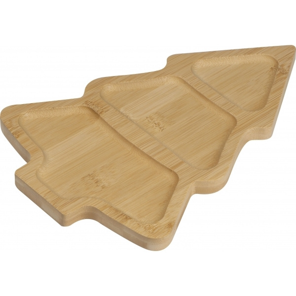 Logotrade promotional merchandise picture of: Bamboo snack tray LOUISVILLE