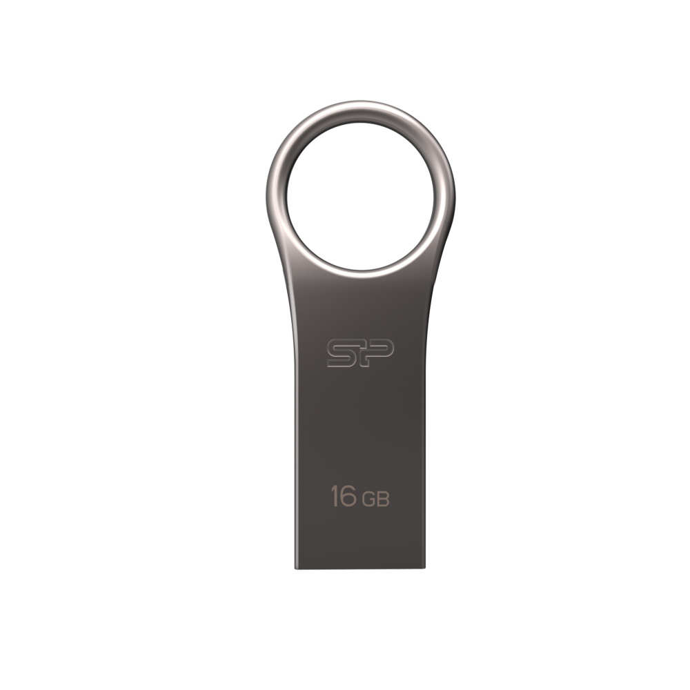 Logotrade promotional gift image of: Pendrive 3.0 Silicon Power JEWEL J80 TITANIUM 16GB