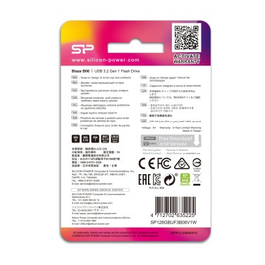 Logotrade promotional giveaways photo of: Pendrive Silicon Power Blaze B06 3.0