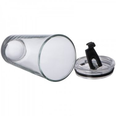 Logo trade promotional products picture of: Glass mug with lid WATTENSCHEID 400 ml