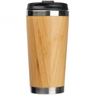 Logo trade advertising products picture of: Stainless steel mug BAMBOOGARDEN 400 ml