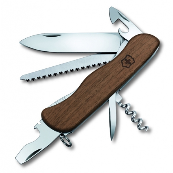 Logo trade promotional item photo of: Pocket knife Forester wooden Victorinox