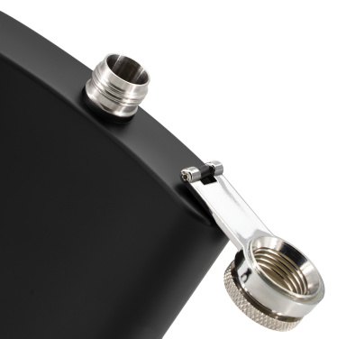 Logotrade promotional merchandise photo of: Hip flask OLYMPOS Schwarzwolf