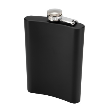Logo trade promotional gift photo of: Hip flask OLYMPOS Schwarzwolf