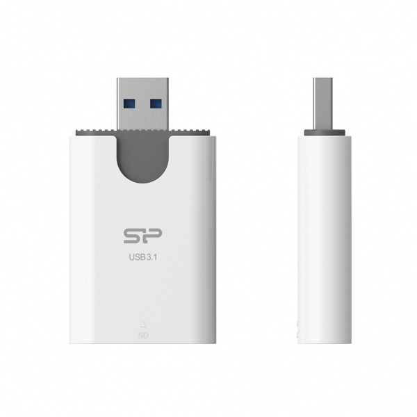 Logo trade promotional gifts image of: MicroSD and SD card reader Silicon Power Combo 3.1