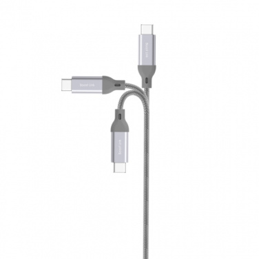 Logotrade promotional product image of: Nylon data transfer cable LK30 Type - C Quick Charge 3.0