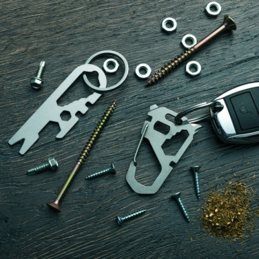 Logo trade promotional products picture of: Multifunctional keychain ATACAMA Schwarzwolf