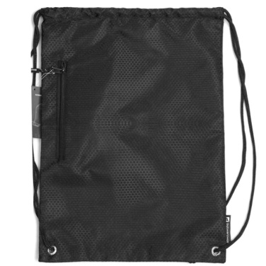 Logo trade corporate gifts image of: Drawstring bag NUNAVUT Schwarzwolf