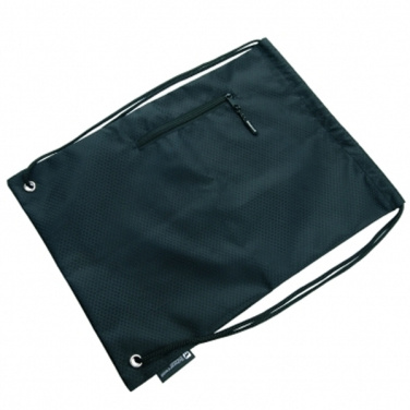 Logo trade promotional products image of: Drawstring bag NUNAVUT Schwarzwolf